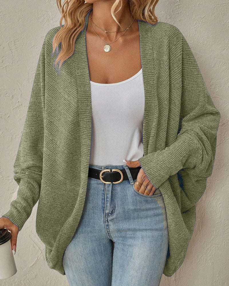 Women's Striped Knit Cardigan