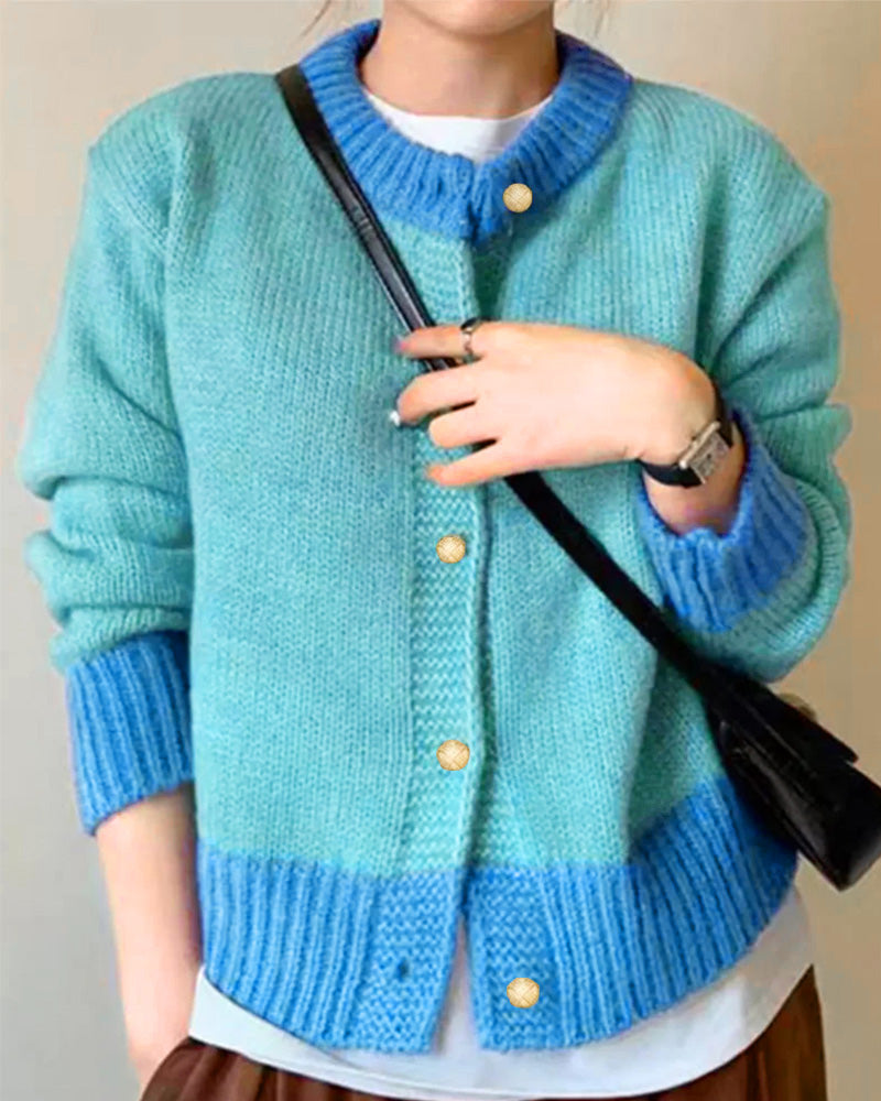 Women's Casual Knit Cardigan – Relaxed Fit