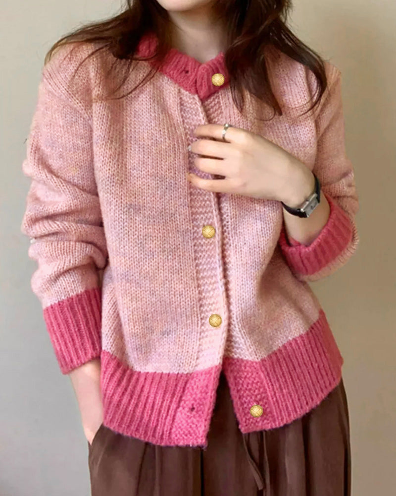 Women's Casual Knit Cardigan – Relaxed Fit