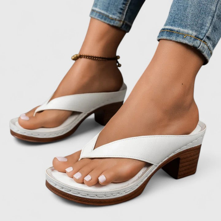 Ladies Timeless Block-Heel Sandals