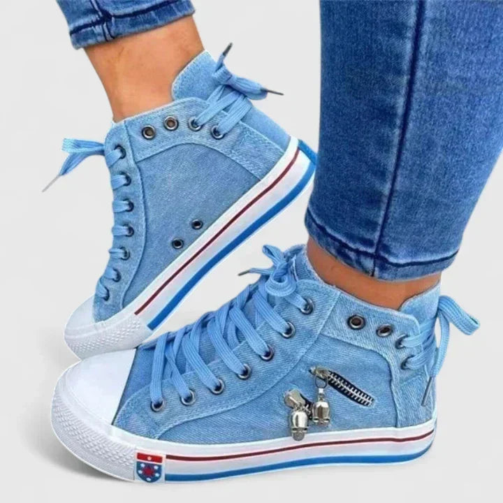 Ladies Stylish Orthopedic Zippered Shoes