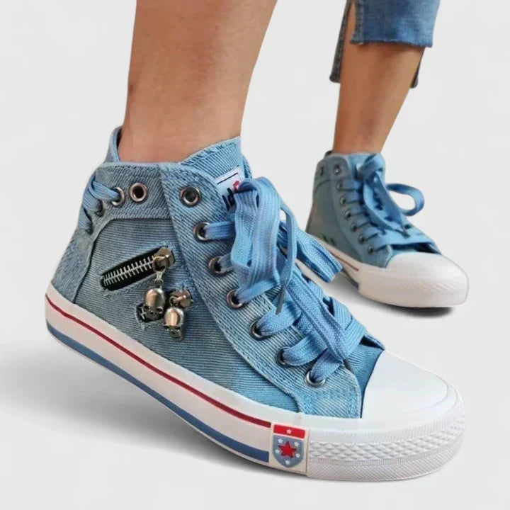 Ladies Stylish Orthopedic Zippered Shoes