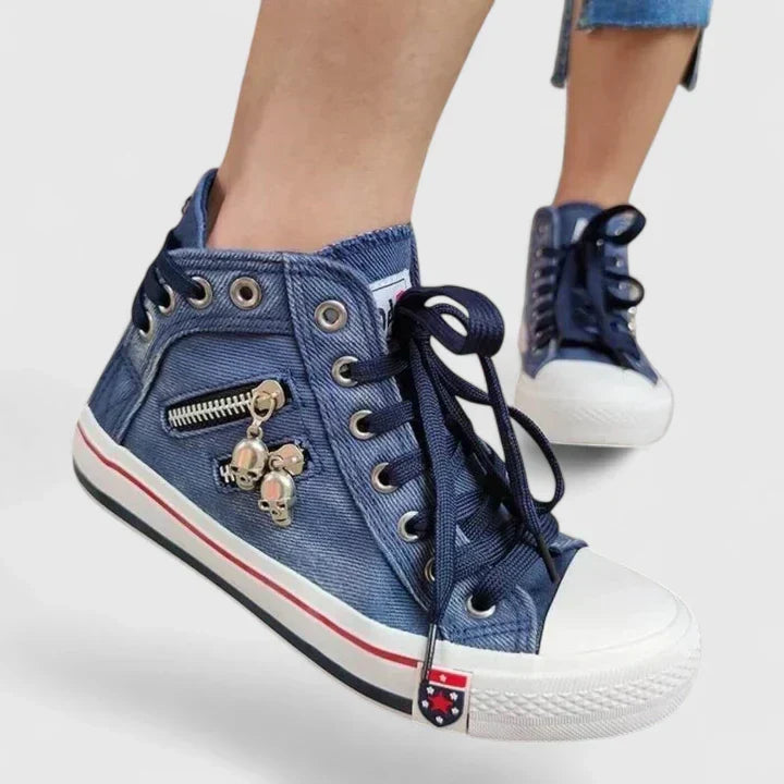 Ladies Stylish Orthopedic Zippered Shoes