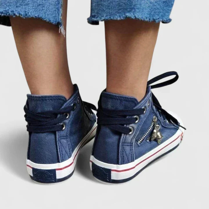 Ladies Stylish Orthopedic Zippered Shoes