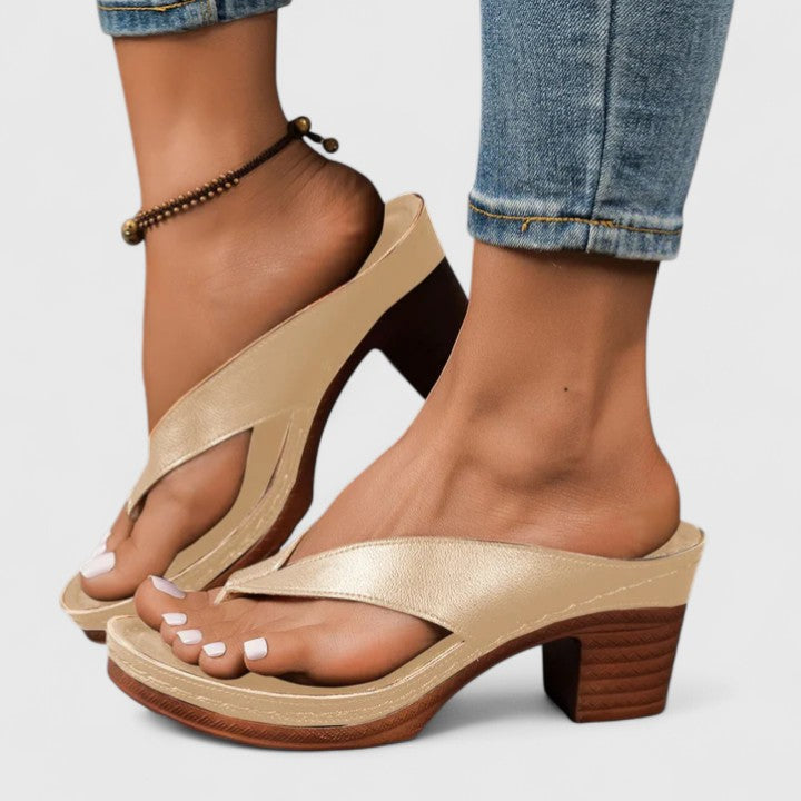 Ladies Timeless Block-Heel Sandals