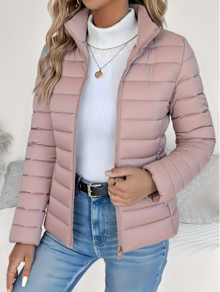 Quilted Spring Jacket for Women, Lightweight Style