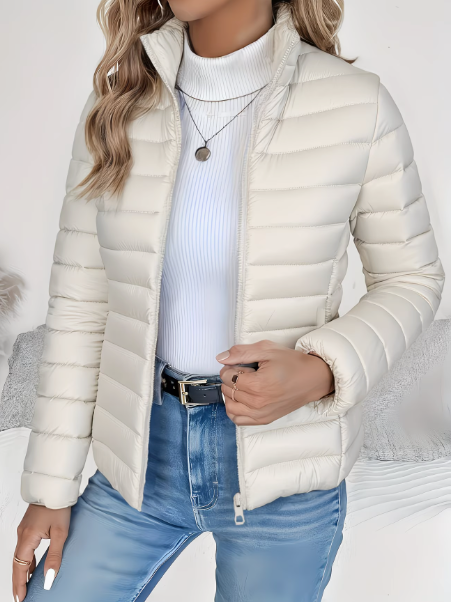Quilted Spring Jacket for Women, Lightweight Style