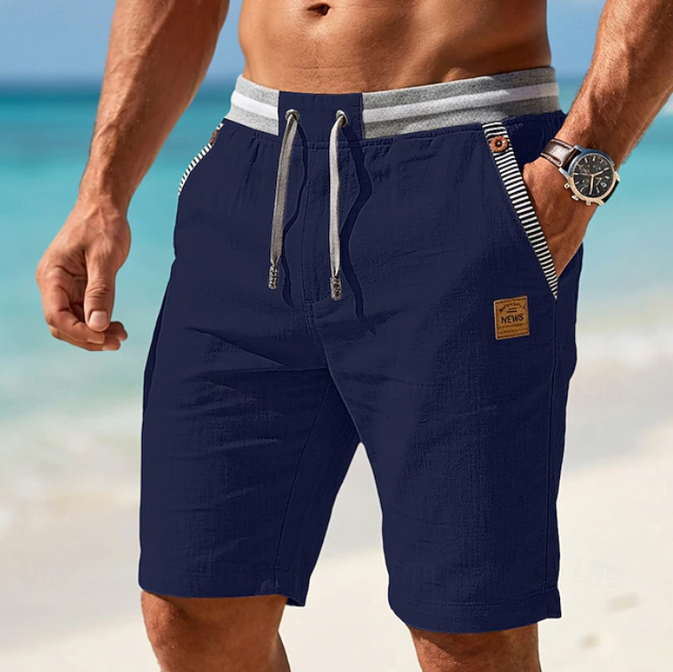 Casual Summer Lace Short for Men, Plus Size