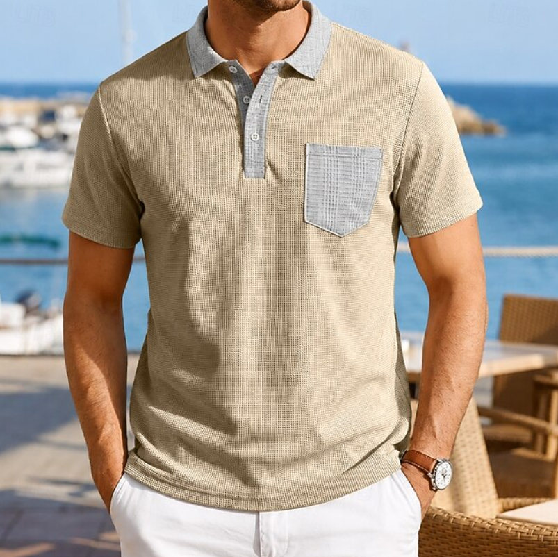 Men's Contrast Pocket Polo Shirt