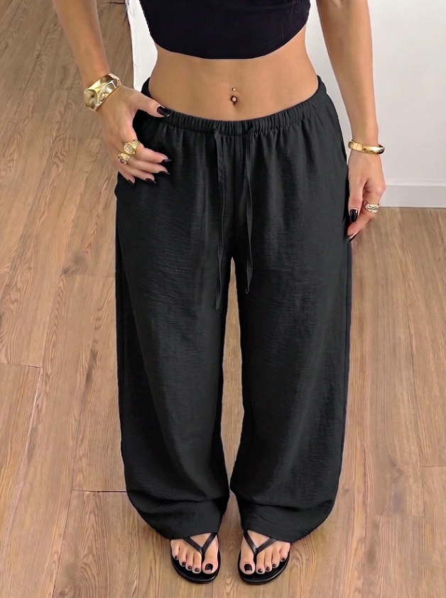 Women's Relaxed Wide-Leg Trousers