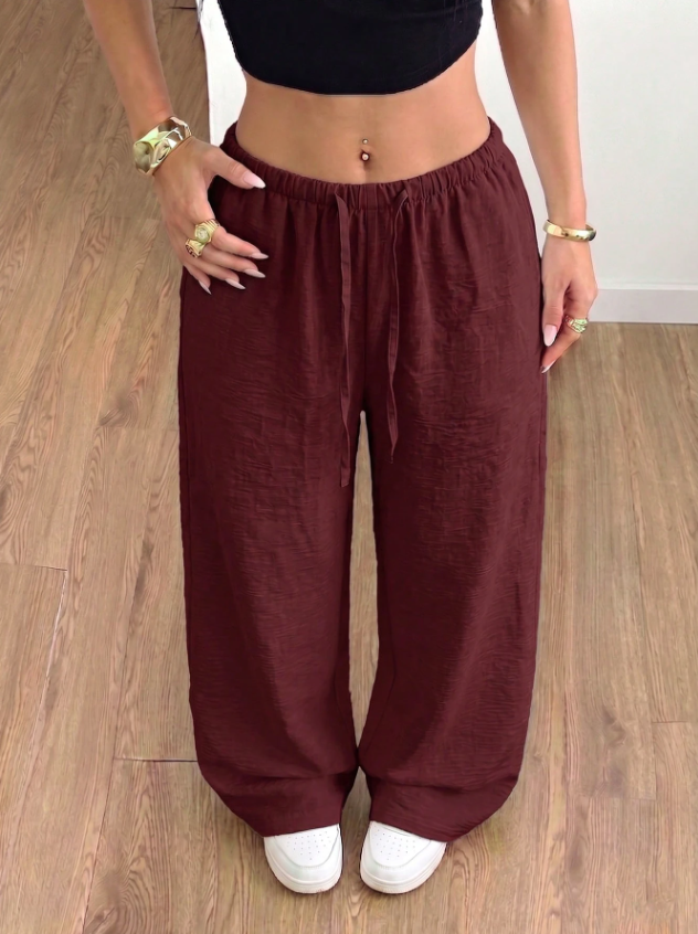 Women's Relaxed Wide-Leg Trousers