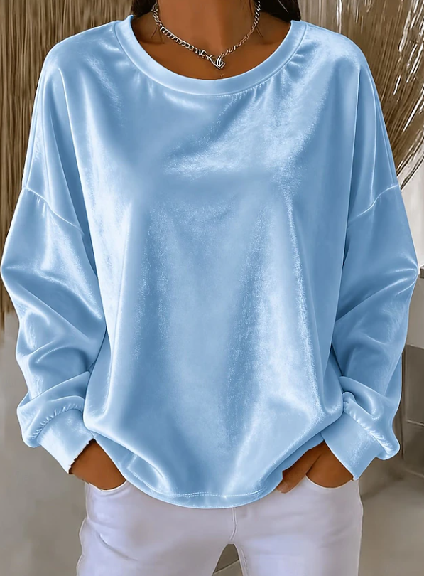 Relaxed Long Sleeve Blouse for Women