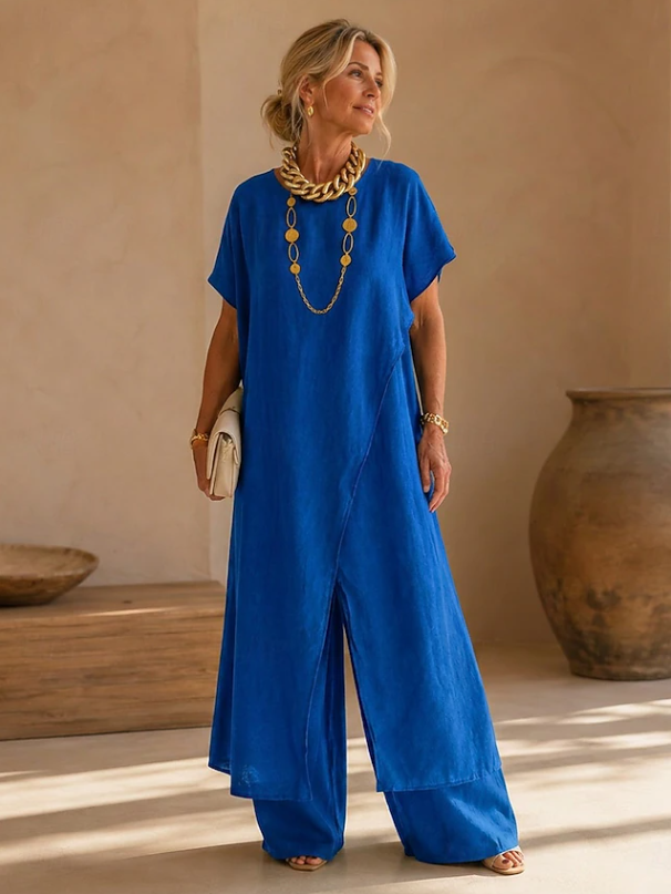 Relaxed Wide-Leg Jumpsuit for Women, Plus Size