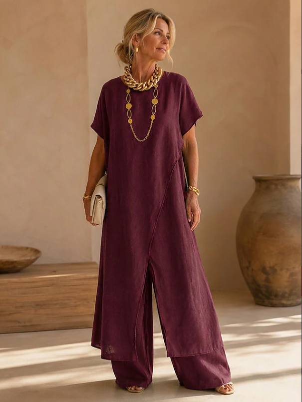 Relaxed Wide-Leg Jumpsuit for Women, Plus Size