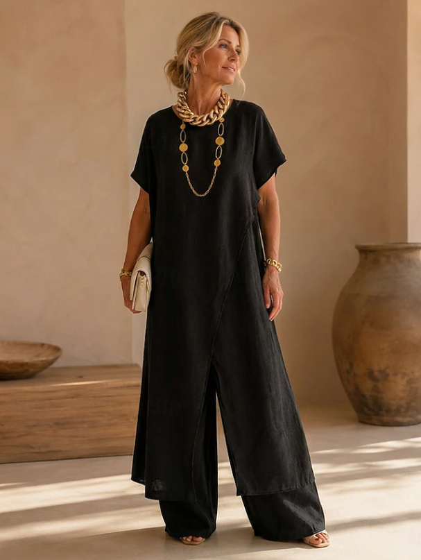 Relaxed Wide-Leg Jumpsuit for Women, Plus Size