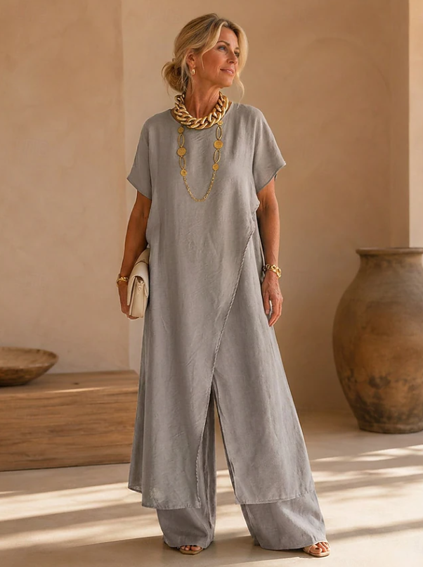 Relaxed Wide-Leg Jumpsuit for Women, Plus Size