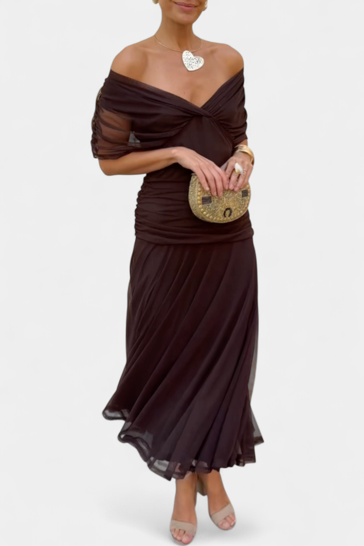 Off-Shoulder Dress for Women, Elegant Style