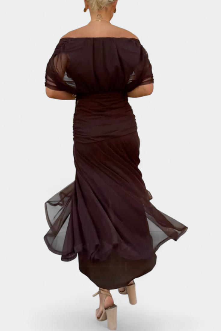 Off-Shoulder Dress for Women, Elegant Style