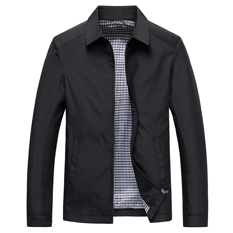Refined Weather-Ready Jacket for Men, Plus Size