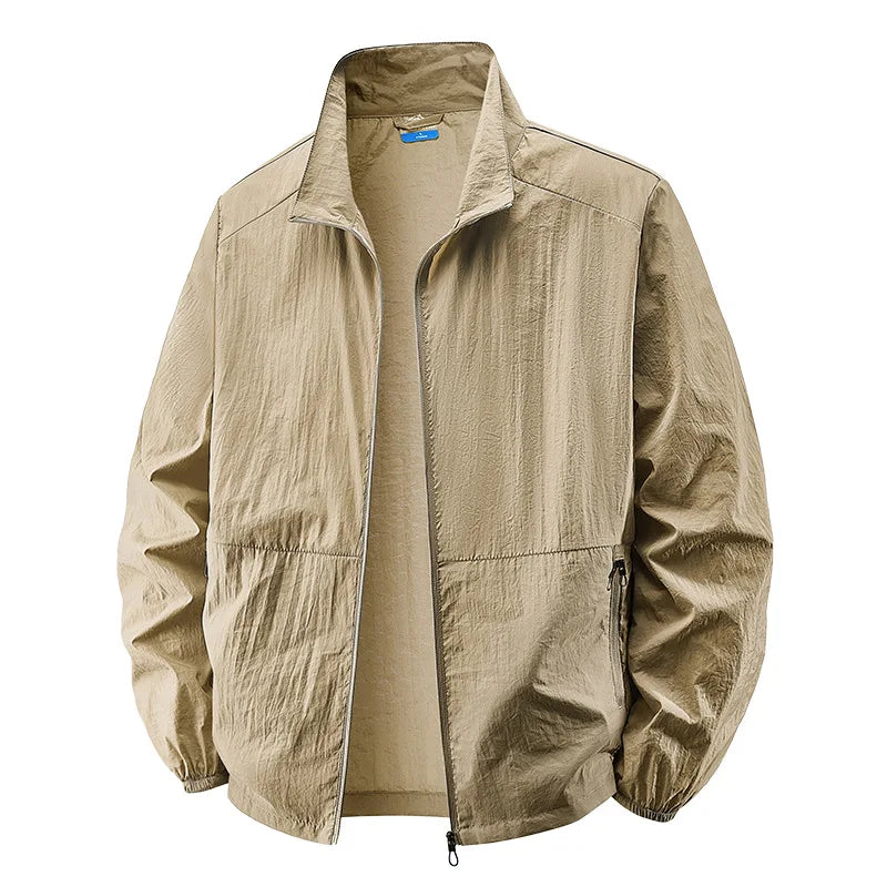 Casual Lightweight Collar Jacket for Men, Plus Size