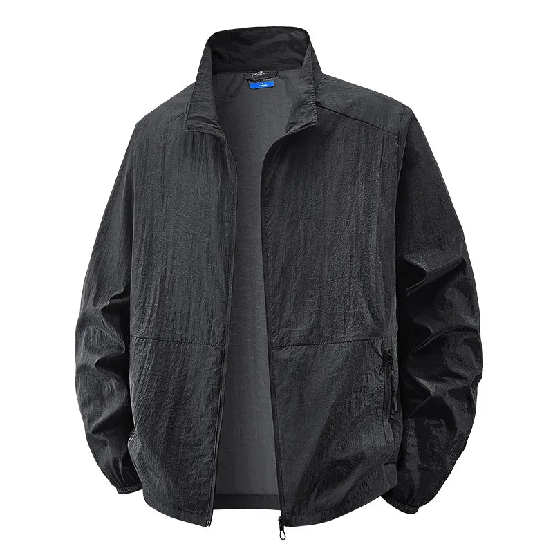 Casual Lightweight Collar Jacket for Men, Plus Size
