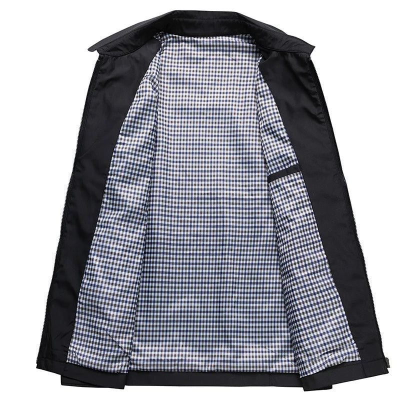 Refined Weather-Ready Jacket for Men, Plus Size