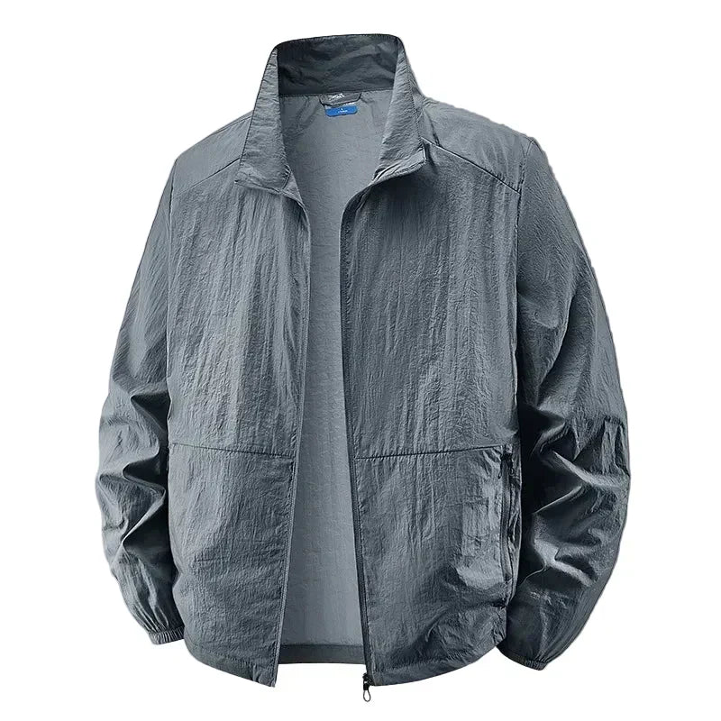 Casual Lightweight Collar Jacket for Men, Plus Size
