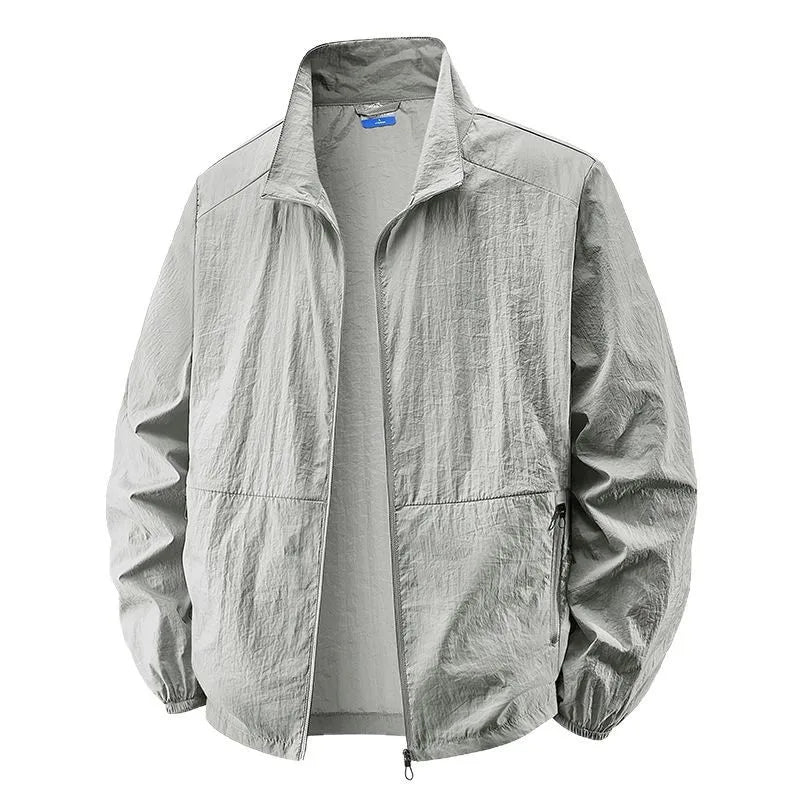 Casual Lightweight Collar Jacket for Men, Plus Size