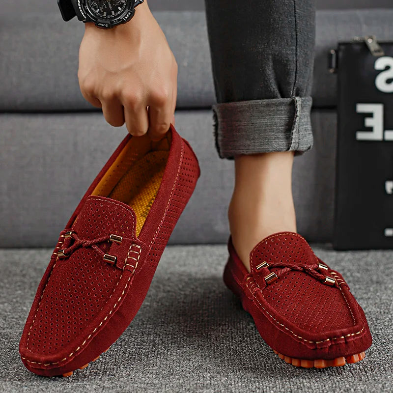 Classic Breathable Lace Loafers for Men