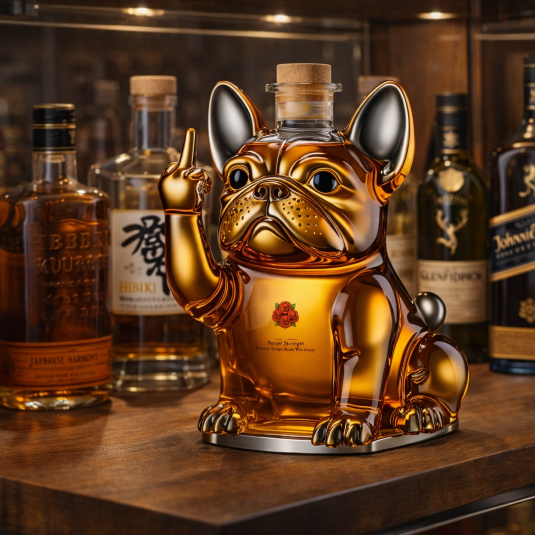 Whisky Bottle Dog Design