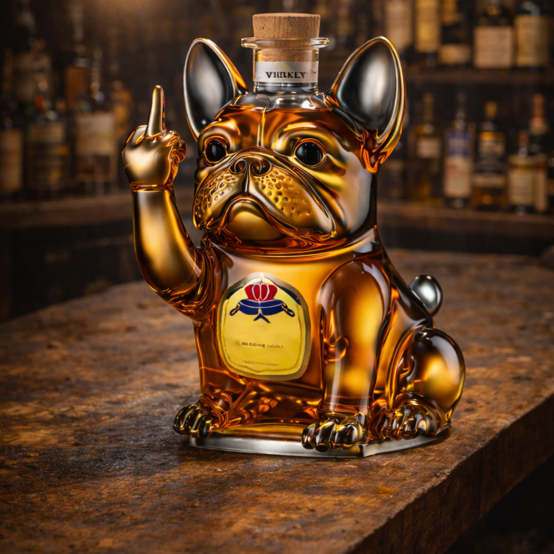 Whisky Bottle Dog Design