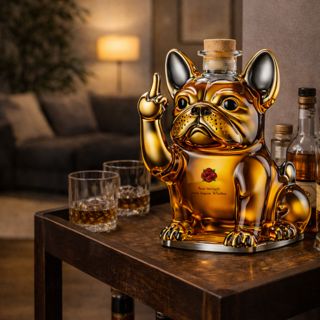 Whisky Bottle Dog Design
