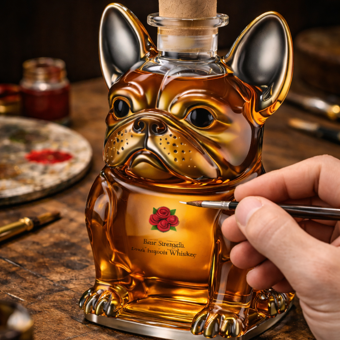 Whisky Bottle Dog Design