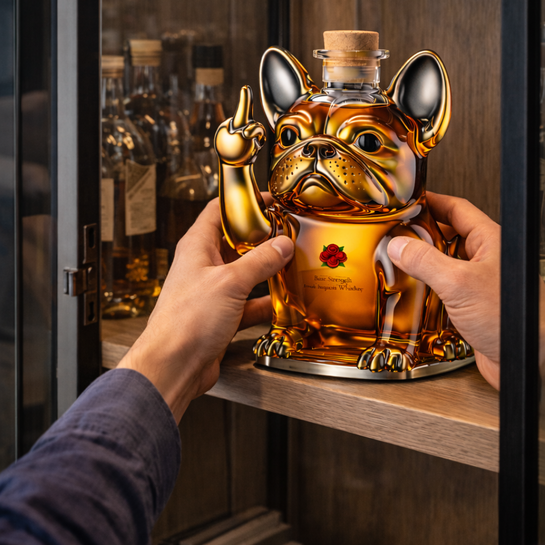 Whisky Bottle Dog Design