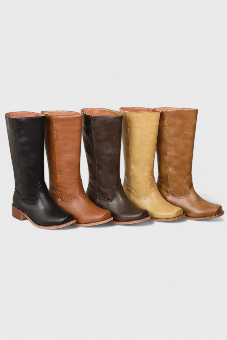 Knee-High Heeled Boots, Women's Classic Fit