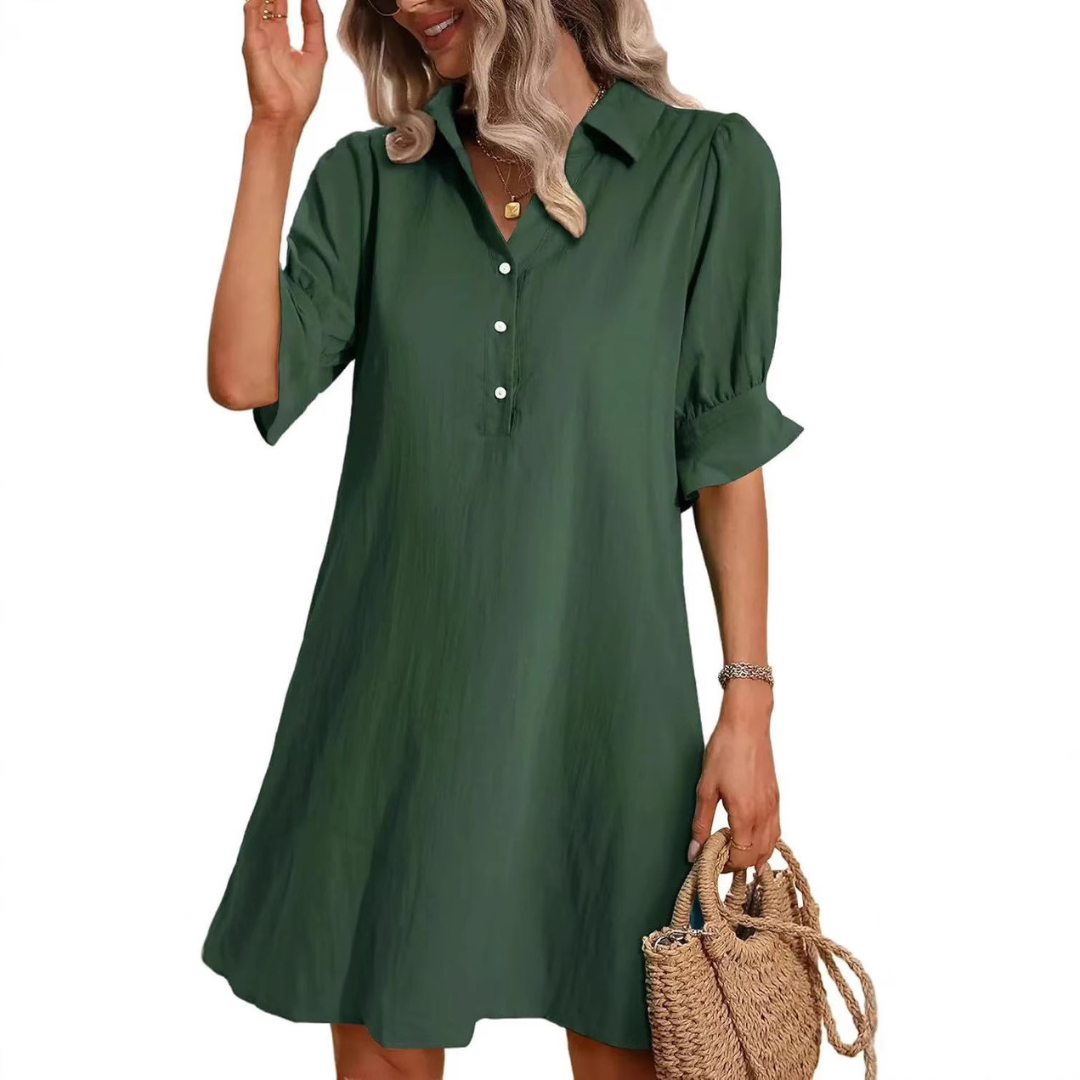 Button Down Shirt Dress for Women, Casual Style