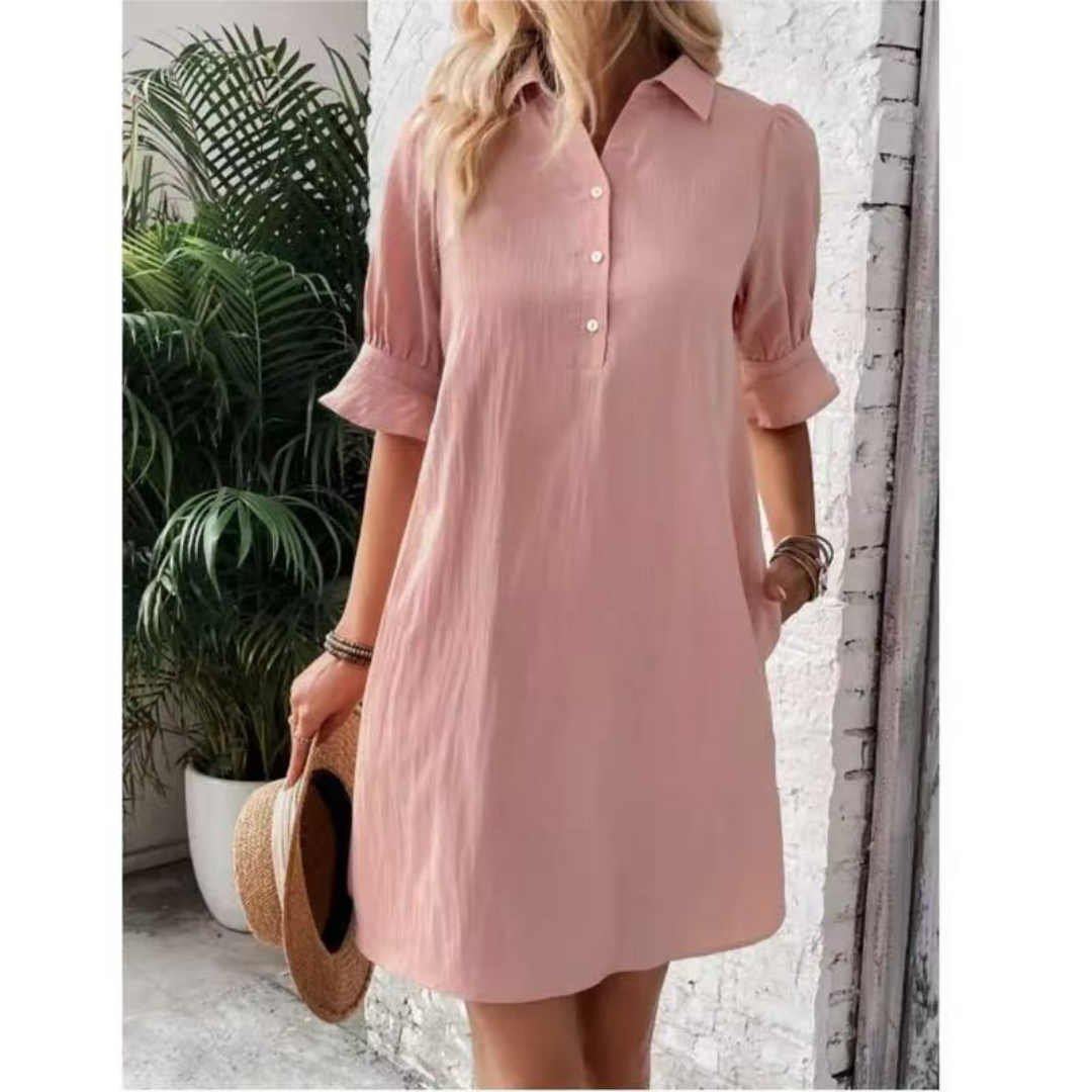 Button Down Shirt Dress for Women, Casual Style