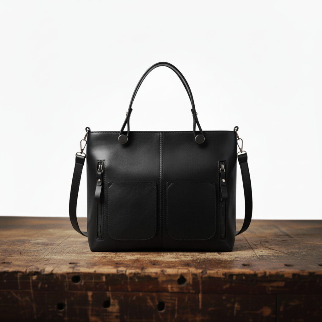 Pocket Shoulder Bag, Elegant Style