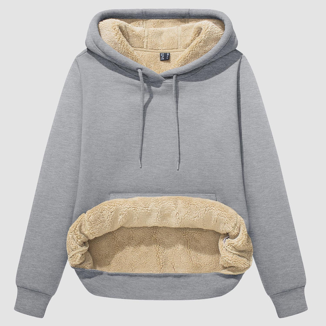 Women's Sherpa Fleece Hoodie with Pockets