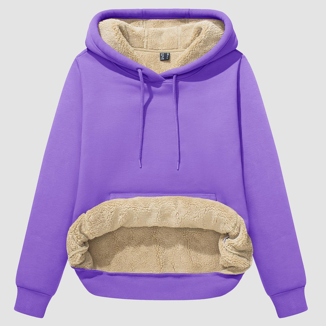 Women's Sherpa Fleece Hoodie with Pockets