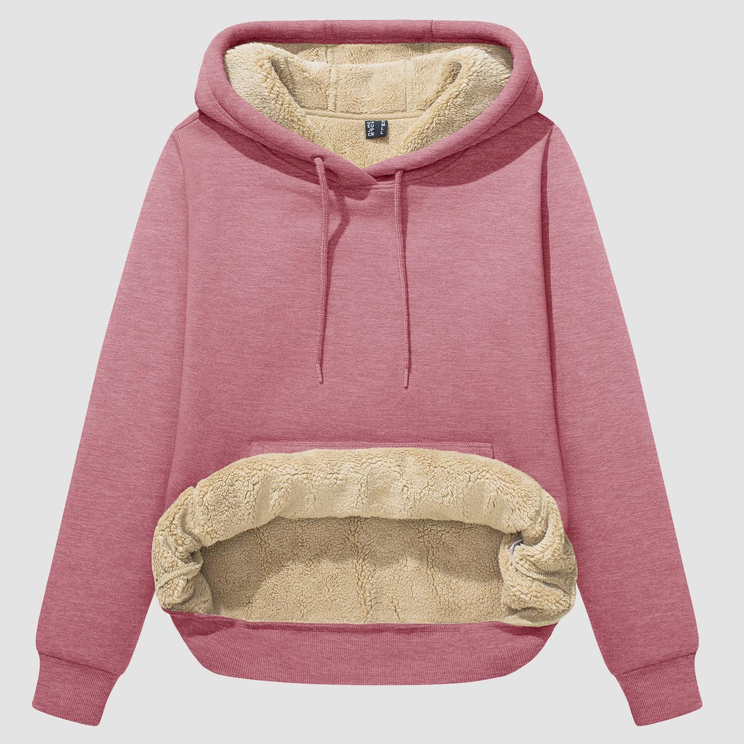 Women's Sherpa Fleece Hoodie with Pockets