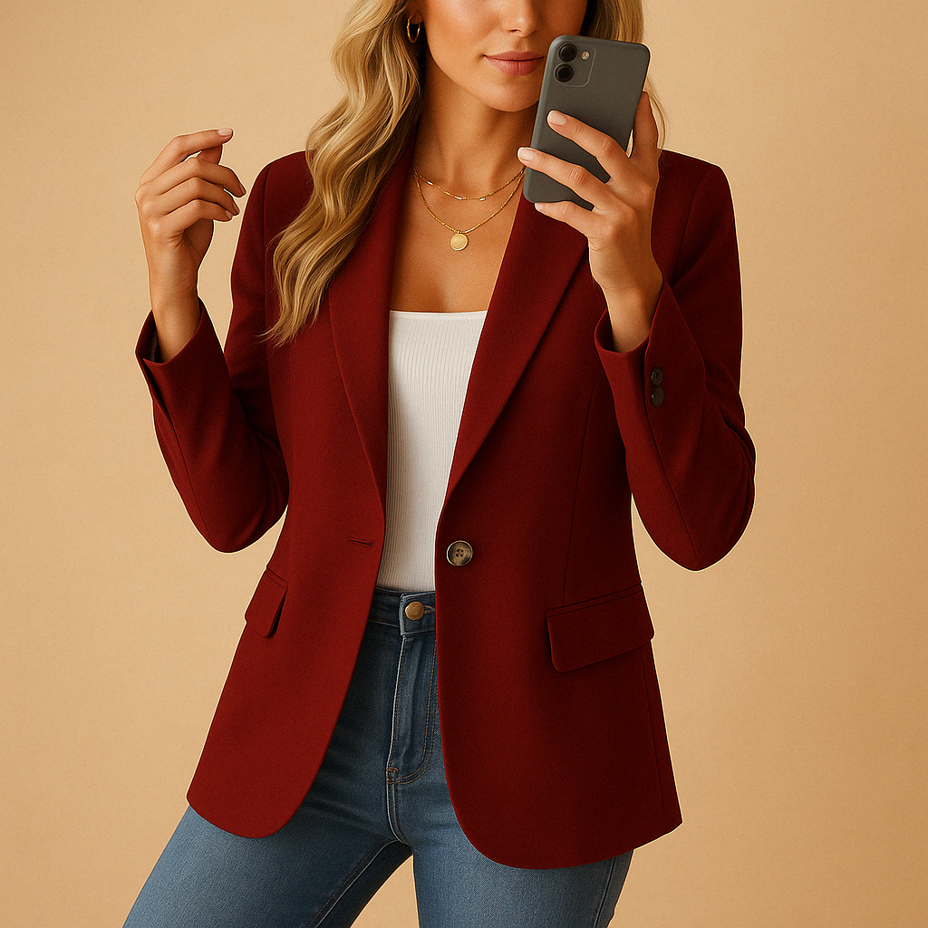Fitted Tailored Blazer for Women