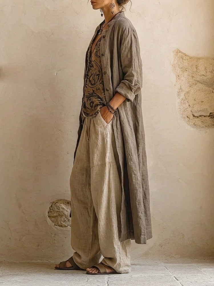 Relaxed Three-Piece Set for Women