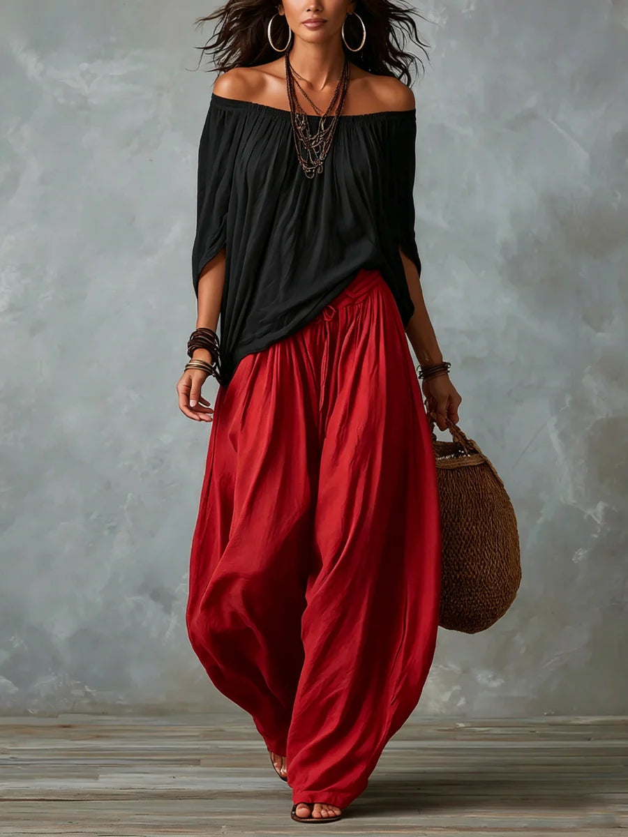 Off-Shoulder Set, Women's Relaxed Fit