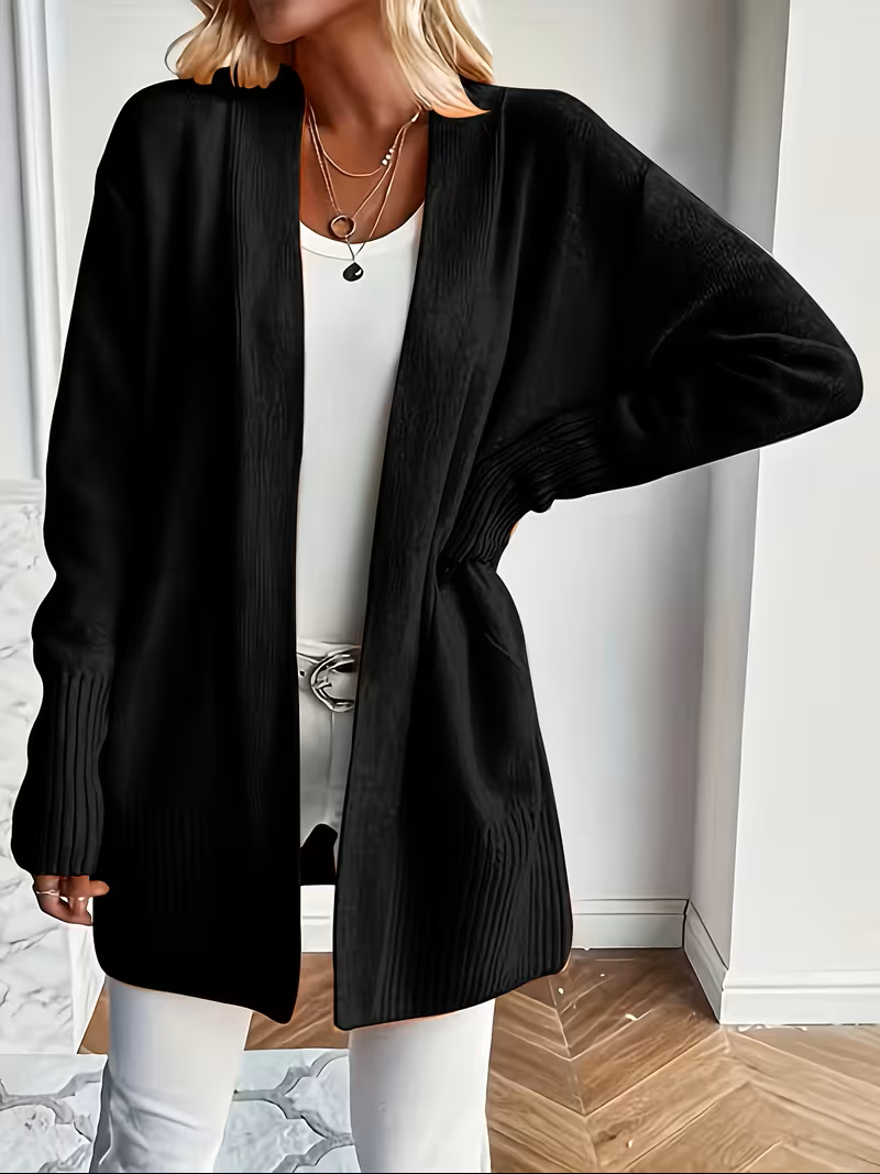 Open-Front Cardigan for Women, Relaxed Style