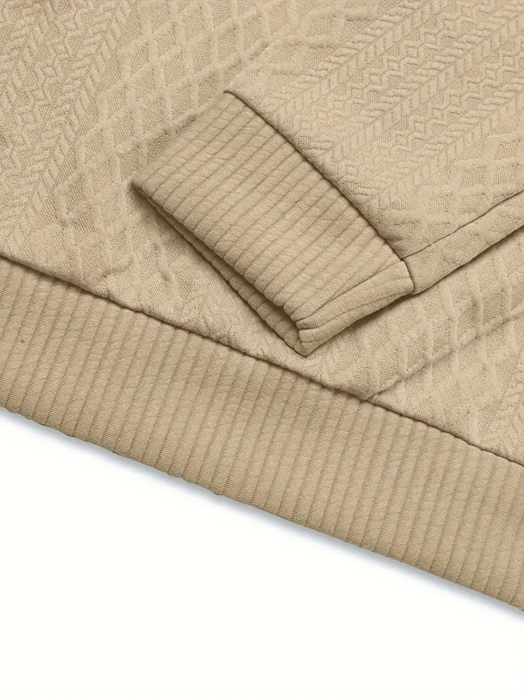 Textured Stand-Collar Sweater for Men