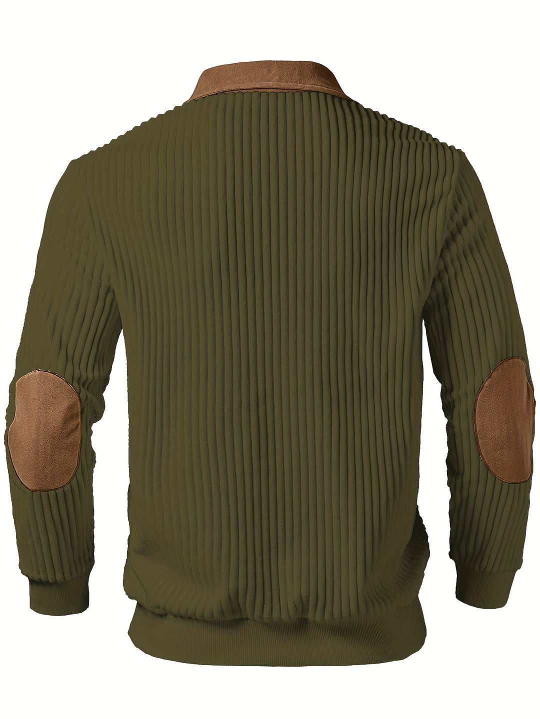 Two-Tone Quarter-Zip Pullover for Men