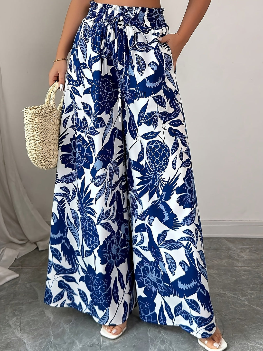 Flowing Wide-Leg Trousers for Women