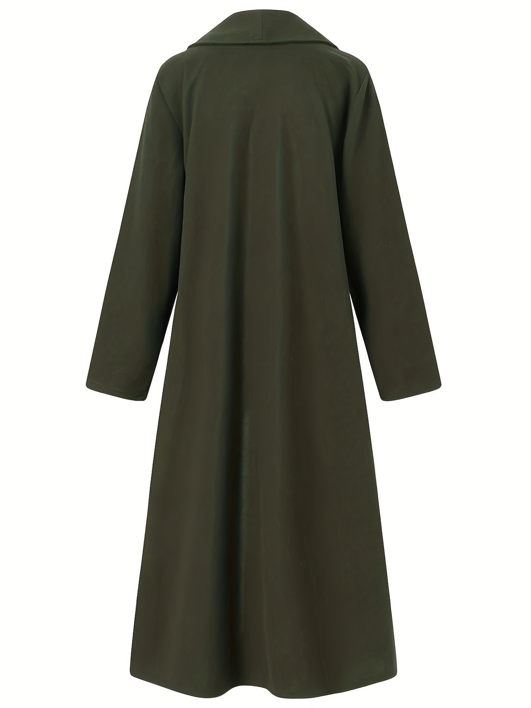 Elegant Longline Coat for Women, Plus Size