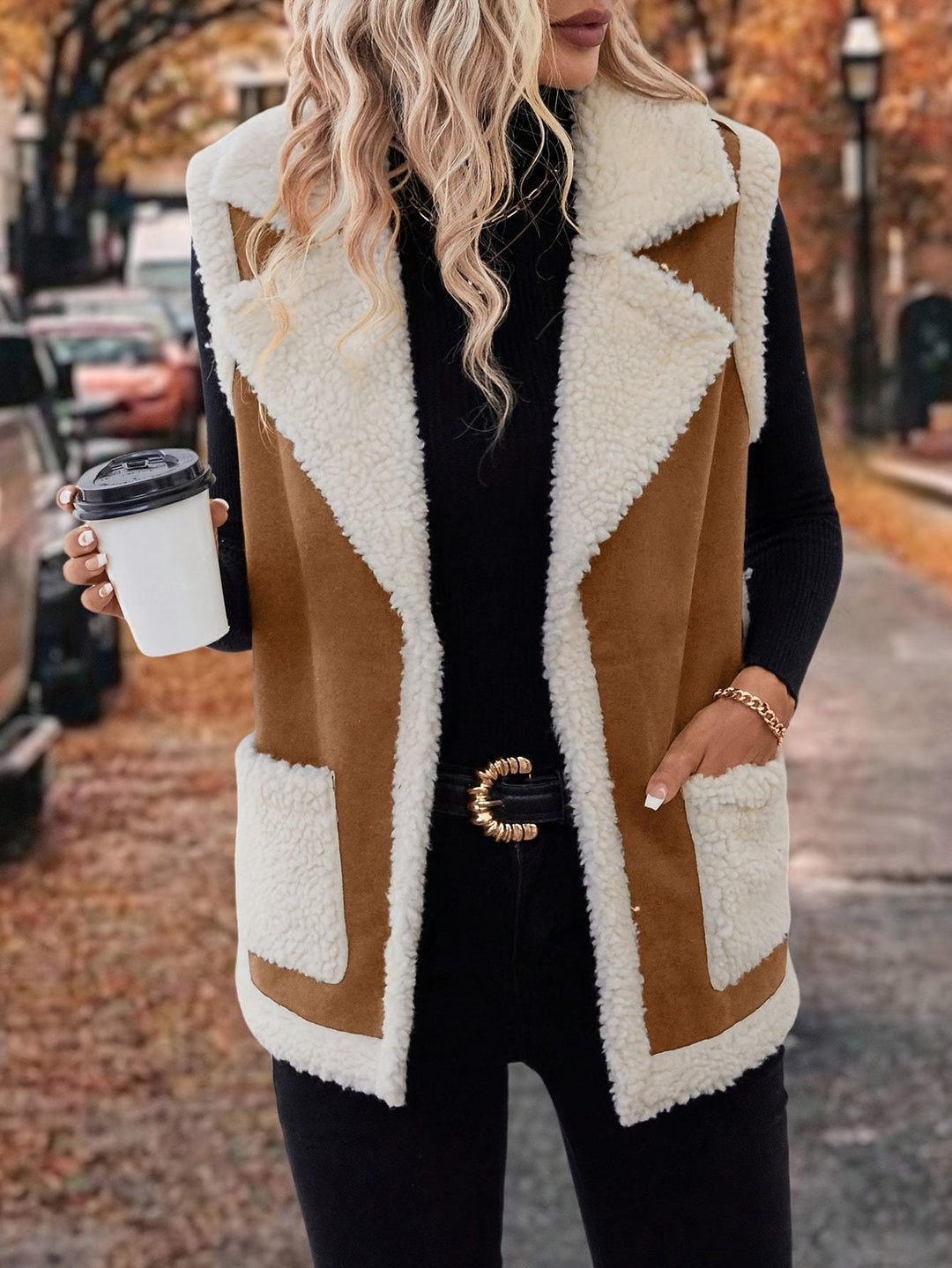 Cozy Lapel Warm Vest for Women